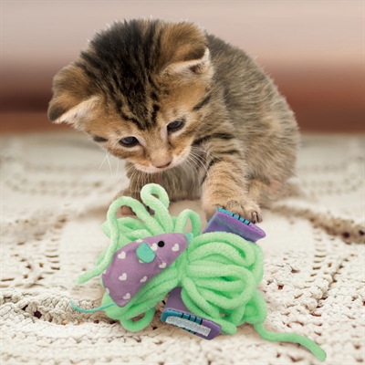 KONG Pull-A-Partz kattenlicht speelgoed Assorti 11,5×7,5 cm – Assorti