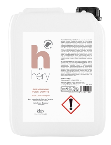 HERY honden shampoo kort haar 5 L – diep reinigend met acacia