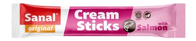Sanal Cream Sticks Kat Zalm 5x15 gr – Romige Snack voor Katten