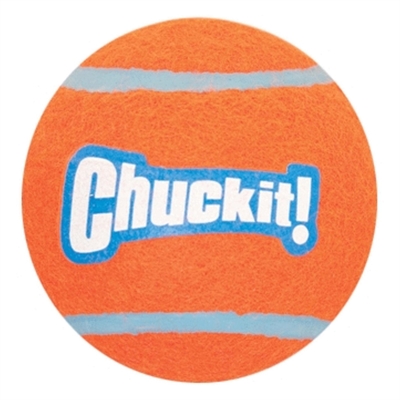 CHUCKIT Tennisbal M 6 cm – 2 stuks, veilig voor honden, drijvend