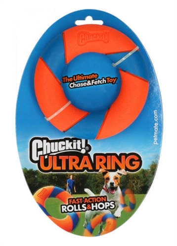 CHUCKIT honden speelring Ultra Ring 12,5 cm – duurzaam rubber