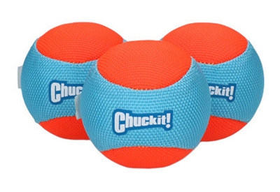 CHUCKIT Amphibious Bal 6,5 cm – 3 stuks – Drijvende Hondenspeelbal