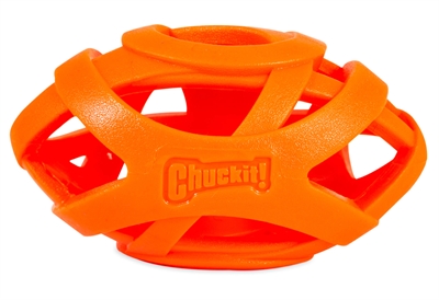 CHUCKIT hondenbal Breathe Right Football 14×7,6 cm – blauw