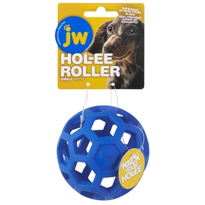 JW Hol-Ee Roller Speelbal Assorti S 7,5×7,5×7,5 cm – Duurzaam Rubber