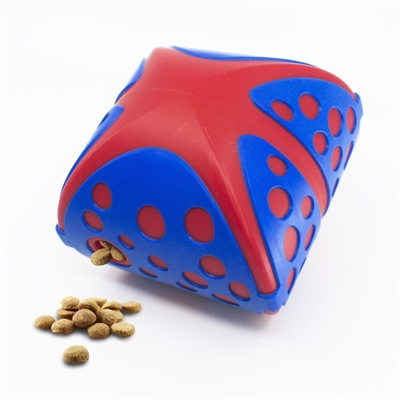 KONG hondenvoerdispenser KONG REWARDS WALLY 12,5×12,5 cm – Blauw/Rood