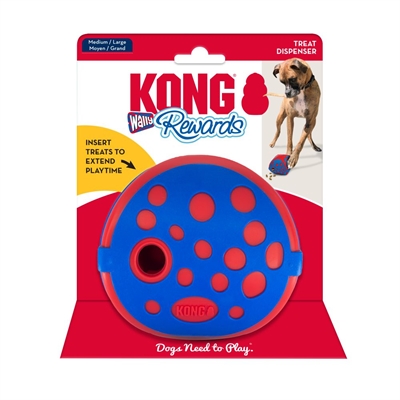 KONG hondenvoerdispenser KONG REWARDS WALLY 12,5×12,5 cm – Blauw/Rood
