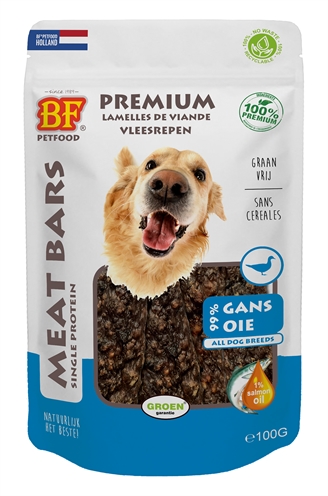 BF PETFOOD hondenvleesreep Gans 100 gr – 99% vlees, graan- en glutenvrij