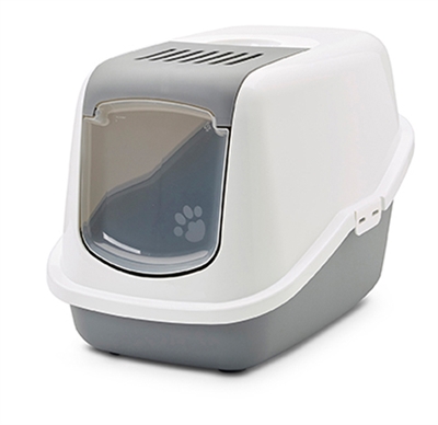 SAVIC Kattenbak Nestor Mokka/Bruin 56×39×38,5 cm – Hygiënisch ontwerp