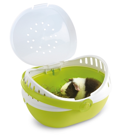 SAVIC Transportbox Elmo Groen/Wit 30,5×24,5×20,5 cm – Voor Kleine Huisdieren