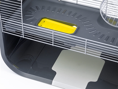 SAVIC Hamsterkooi Geneva 60×29×44 cm – Antraciet/Zilver