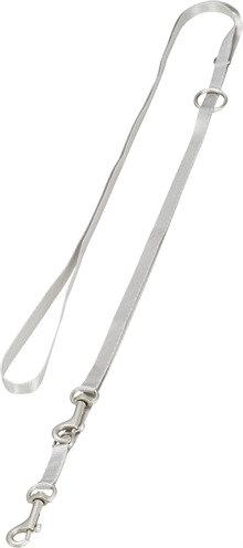 TRIXIE Welpengeschirr Junior Softgeschirr Hellgrau 36-50×1 cm - 2 m Gurt