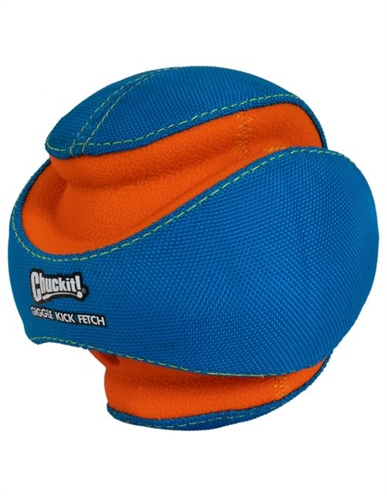CHUCKIT Hondenbal Giggle Kick Fetch | Geluidende bal (Giggle) - 14 cm