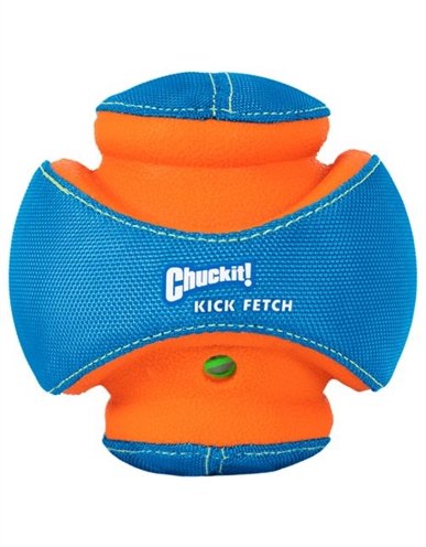 CHUCKIT Hondenbal Giggle Kick Fetch | Geluidende bal (Giggle) - 14 cm