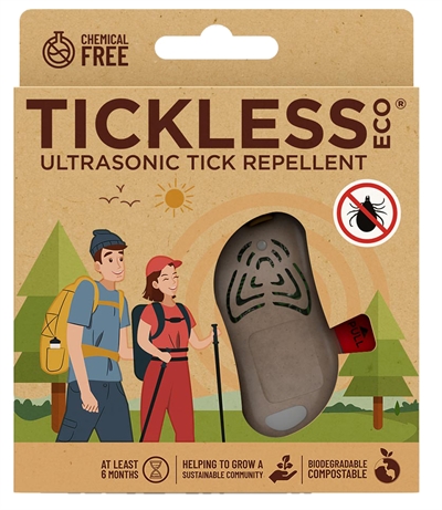 TICKLESS TEEK AFWEER ECO MENS BRUIN – Ultrasonisch, Milieuvriendelijk