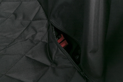 TRIXIE Autobeschermdeken waterdicht & anti-slip met hoge zijkanten - Zwart - 155x130 cm