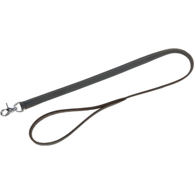 TRIXIE Hondenriem Rustic Vetleer Grijs 100×2,5 cm – L-XL