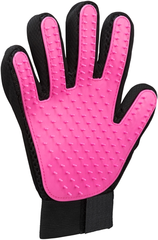 TRIXIE Vachtverzorgingshandschoen 16×24 cm – Roze/Zwart