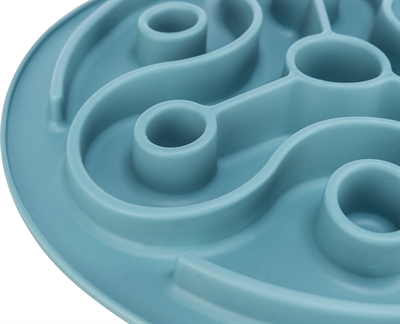 TRIXIE Voermat Slowfeeding Voorkomt schrokken - Zacht TPE - Blauw - 28x28 cm