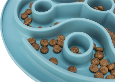 TRIXIE Voermat Slowfeeding Voorkomt schrokken - Zacht TPE - Blauw - 28x28 cm