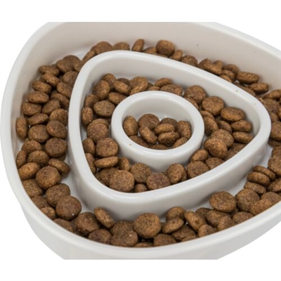 TRIXIE Slowfeeding Cat Feeder Grau 15×15 cm - Kunststoff