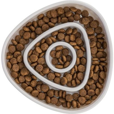 TRIXIE Slowfeeding Cat Feeder Grau 15×15 cm - Kunststoff