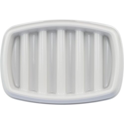 TRIXIE Voerbak kat Slowfeeding Kunststof/TPR Anti-schrok - Grijs - 21x14 cm