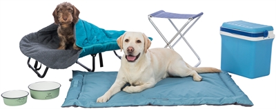 TRIXIE Voer-/drinkbak Emaille slipvast & vaatwasserbestendig - Groen - 17 cm / 900 ml