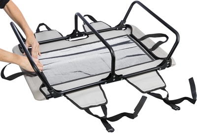 TRIXIE Hondenligbed Stretcher inklapbaar en verkoelende mesh - Grijs/Zwart - 99x60x19 cm, max 25 kg