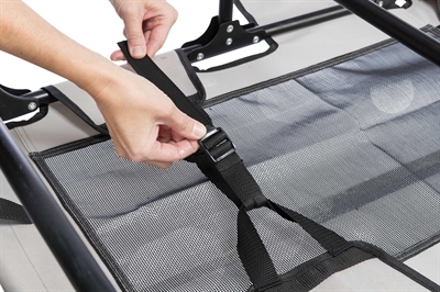 TRIXIE Hondenligbed Stretcher inklapbaar en verkoelende mesh - Grijs/Zwart - 99x60x19 cm, max 25 kg