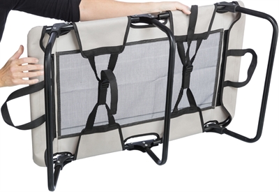 TRIXIE Hondenligbed Stretcher inklapbaar en verkoelende mesh - Grijs/Zwart - 99x60x19 cm, max 25 kg