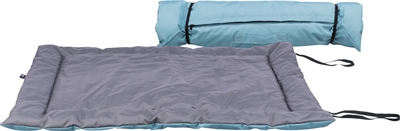 TRIXIE Reisdeken Samoa Classic waterafstotend met binnenhoes voor koelmat - lichtblauw/grijs - 85x70 cm