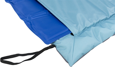 TRIXIE Reisdeken Samoa Classic waterafstotend met binnenhoes voor koelmat - lichtblauw/grijs - 85x70 cm