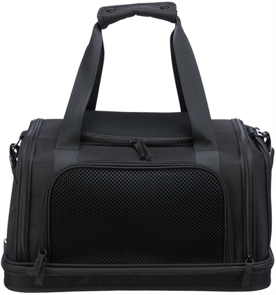 TRIXIE Vliegtuigtas Plane Zwart 44×28×25 cm – voor katten en honden