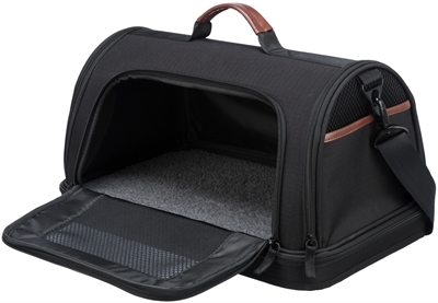 TRIXIE Vliegtuigtas Gate Zwart 45×28×25 cm – Handbagage voor huisdieren