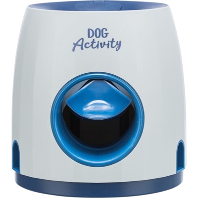 TRIXIE Dog Activity Strategiespel Ball & Treat - interactief denkspel met snackautomaat - lichtgrijs/blauw - 17x17x18 cm