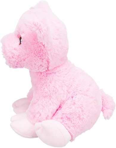 TRIXIE Hondenknuffel Edison gerecycled pluche met pieper - Roze - 24 cm