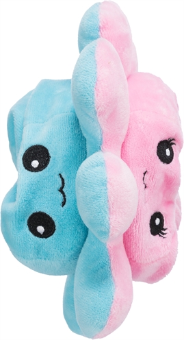 TRIXIE Hondenknuffel Octopus Omkeerbaar Pluche 19 cm – Grijs/Geel