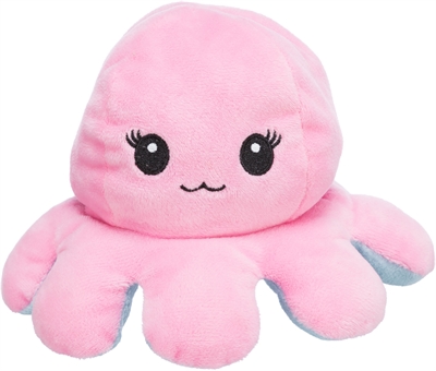 TRIXIE Hondenknuffel Octopus Omkeerbaar Pluche 19 cm – Grijs/Geel
