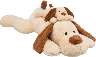 TRIXIE hondenknuffel Benny pluche beige/bruin 75×25 cm – geluidloos