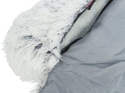 TRIXIE Hondenmand Harvey | Meubelbeschermer met flap & waterdichte onderkant - wit/zwart - 70x90 cm