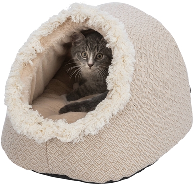 TRIXIE Kattenmand Iglo Boho Beige 35×41×26 cm – comfortabel & stijlvol