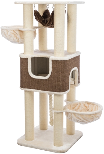 TRIXIE Krabpaal Humberto XXL 68×68 cm – Creme / Donkerbruin