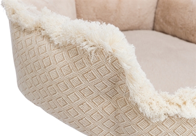 TRIXIE Krabpaal Boho Beige 50×50×97 cm – Jute met Relax-mand