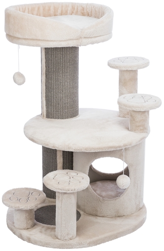 Trixie Krabpaal Emil Lichtgrijs 69×59×96 cm – Compact met Schuilhuisje
