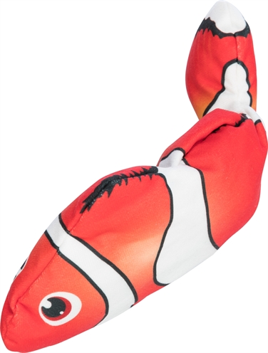 TRIXIE Kattenspeelgoed Spartel Vis Stof Catnip Oranje 23 cm