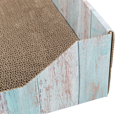 TRIXIE Krabmand Karton Catnip 45×33×12 cm – Turquoise