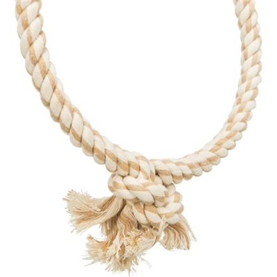 TRIXIE Zitringen Dubbele Touwring Naturel 16×16 cm – Katoen