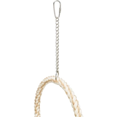 TRIXIE Zitringen Dubbele Touwring Naturel 16×16 cm – Katoen