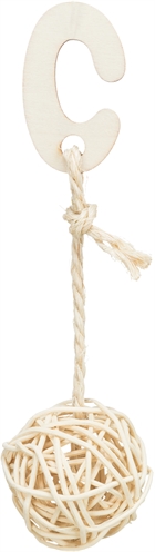 TRIXIE Knaagspeelgoed Rotan Ballen Touw 24 cm – Natuurlijk