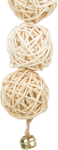 TRIXIE Knaagspeelgoed Rotan Ballen Touw 24 cm – Natuurlijk